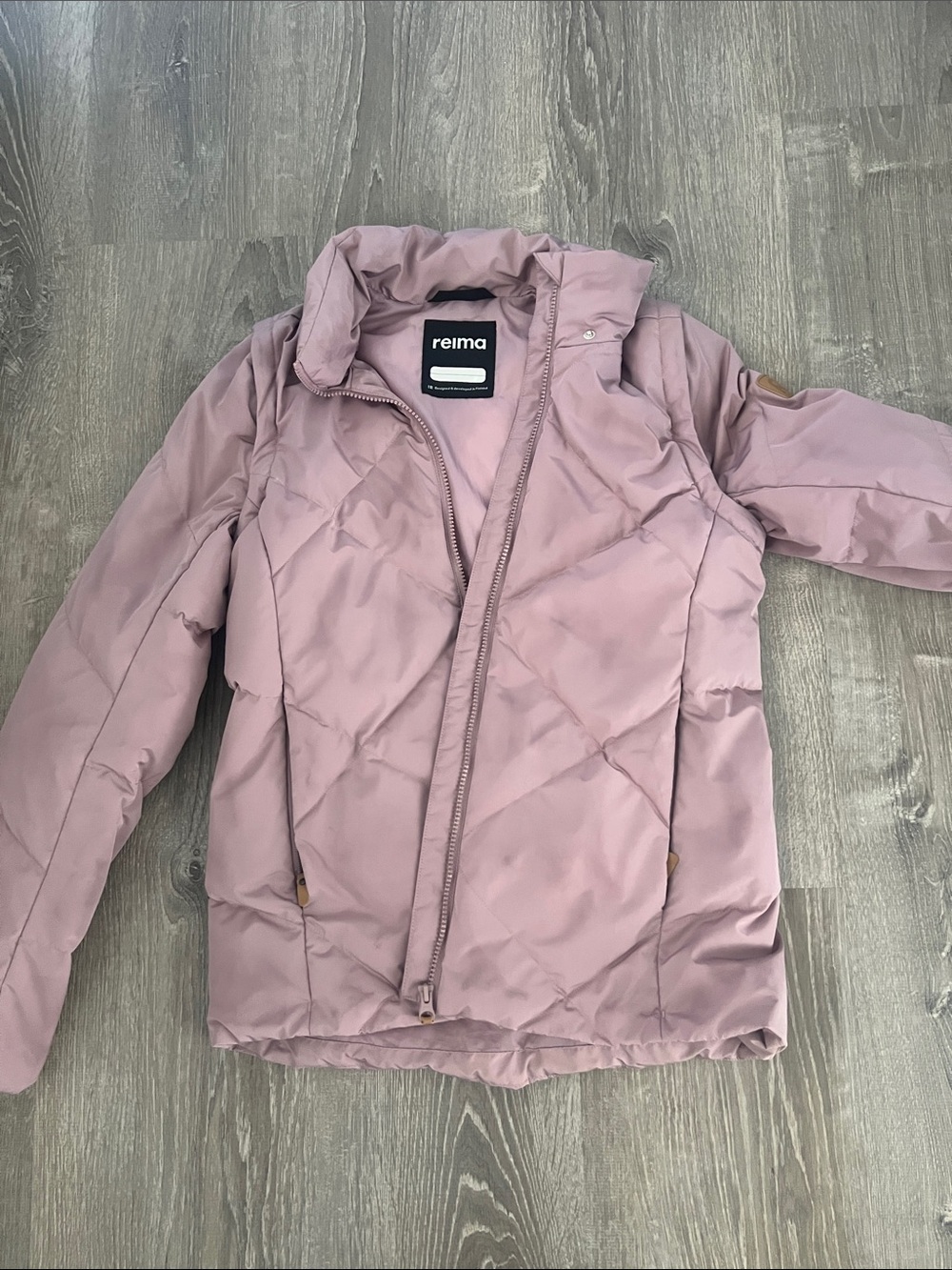 Women's Dusty Pink Quilted Puffer Jacket